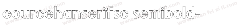 courcehanserifsc semibold字体转换